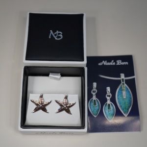 Nicole Barr Sterling Silver Starfish Stud Earrings